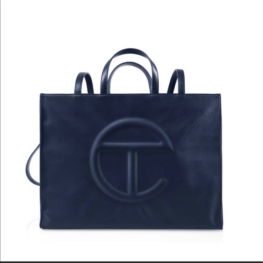 NWT TELFAR NAVY BLUE LARGE BAG